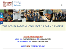 Tablet Screenshot of independentcurriculum.org